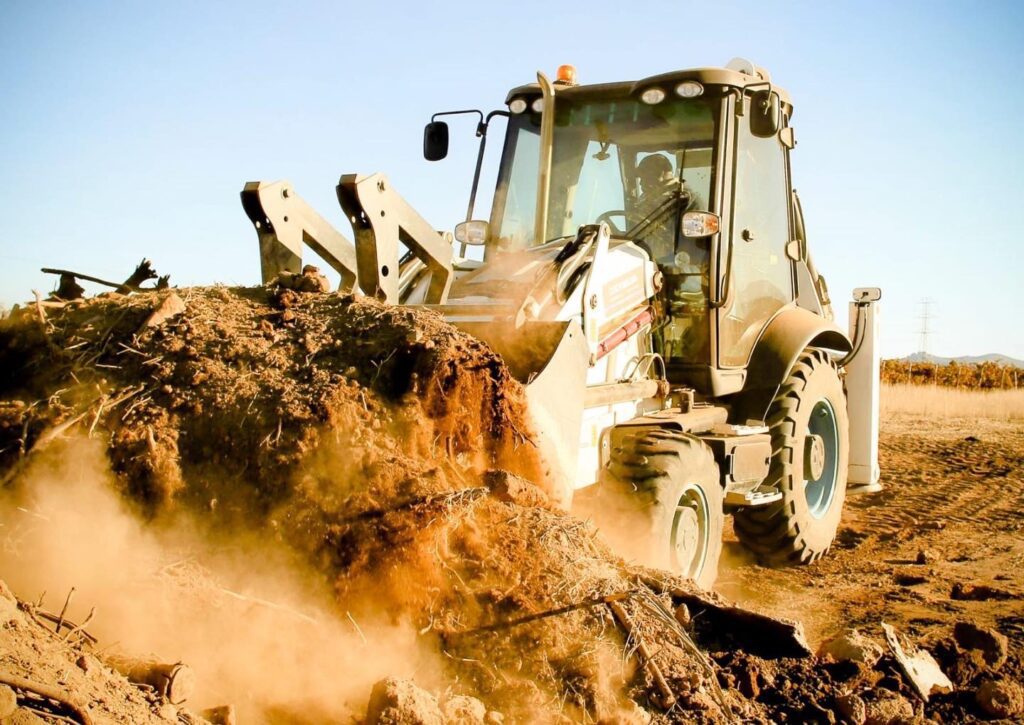 Yellow TLB lifting soil